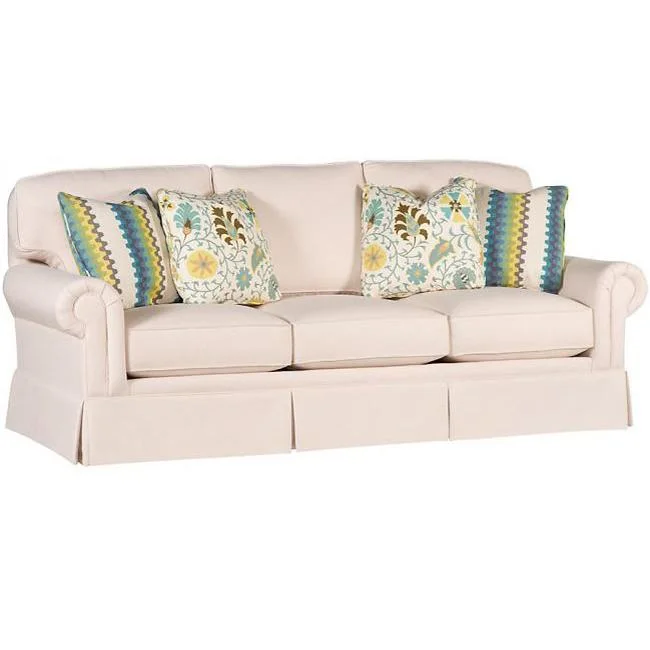 King Hickory Winston 7400PBSF Transitional Sofa with Rolled Arms Story & Lee Furniture Sofas